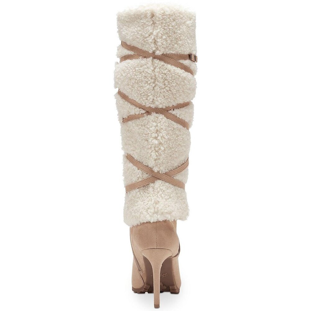Thalia Sodi Faux Shearling Rikka Heeled Boots size 9M -G61 - Picture 2 of 4